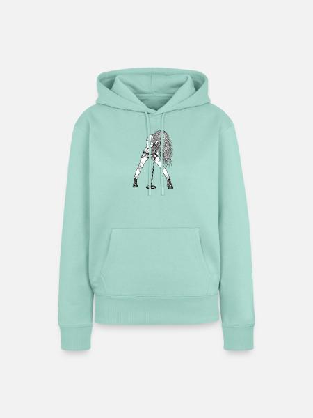 Sänger - Frauen Premium Bio Hoodie - Mint 