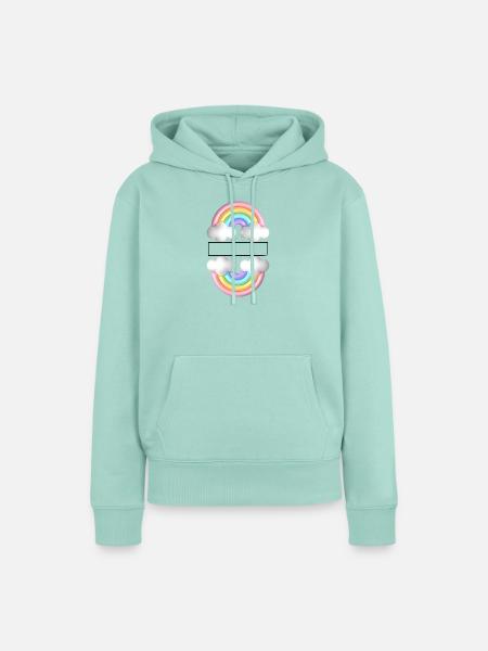 Regenbogen - Frauen Premium Bio Hoodie - Mint