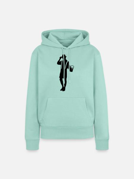 Mensch - Lederhose und Bier - Frauen Premium Bio Hoodie - Mint