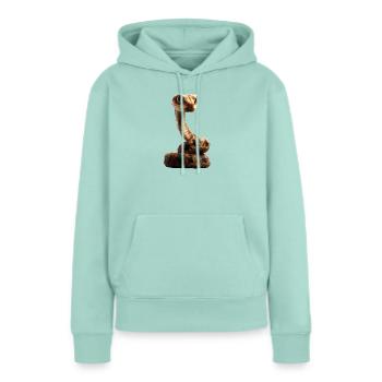 Schlange Python Kobra Klapperschlange Schlangen - Frauen Premium Bio Hoodie - Mint  - Vorne - Julia (174cm)