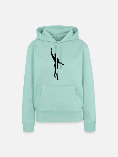 Vektor Balletttänzer Silhouette - Frauen Premium Bio Hoodie - Mint 