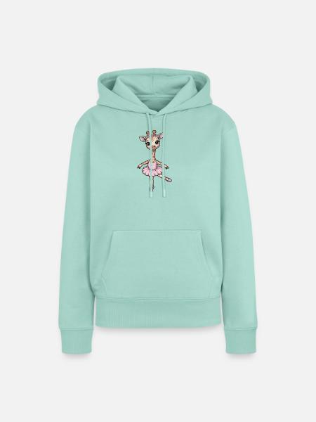 Giraffen Giraffe Ballet Ballerina - Frauen Premium Bio Hoodie - Mint 