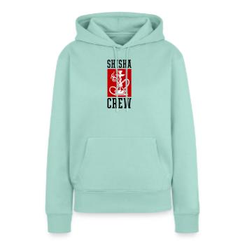 Équipe Shisha - Sweat à capuche Premium bio Femme - menthe  - Devant - Julia (174cm)