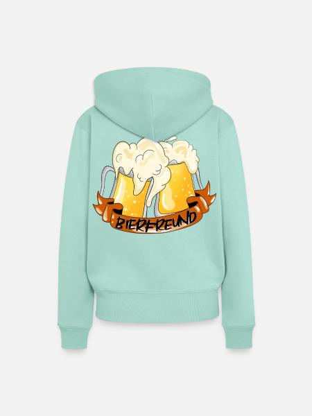 Prost! Bierfreund - Frauen Premium Bio Hoodie - Mint
