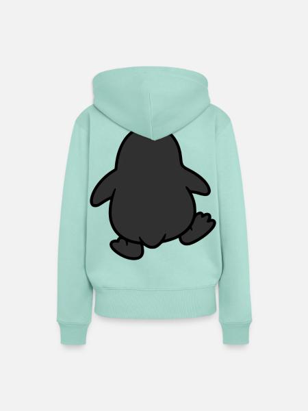 Pinguin Watschelgang - Frauen Premium Bio Hoodie - Mint