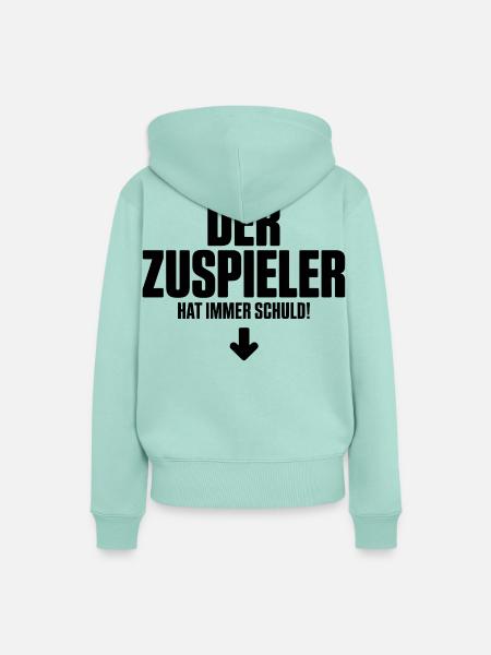 Dunkler Minimalismus Schriftzug - Frauen Premium Bio Hoodie - Mint