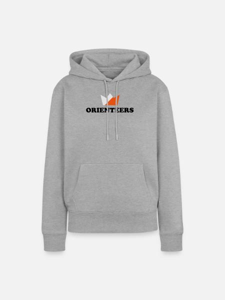 Orientierungsläufer Krone - Frauen Premium Bio Hoodie - Grau meliert