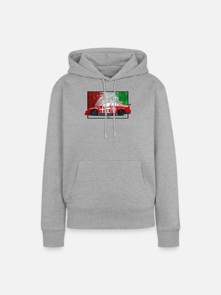 155 Swycar Edition - Frauen Premium Bio Hoodie - Grau meliert