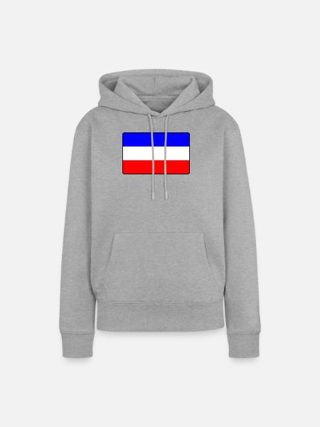 Flaggenbauern protestieren - Frauen Premium Bio Hoodie - Grau meliert