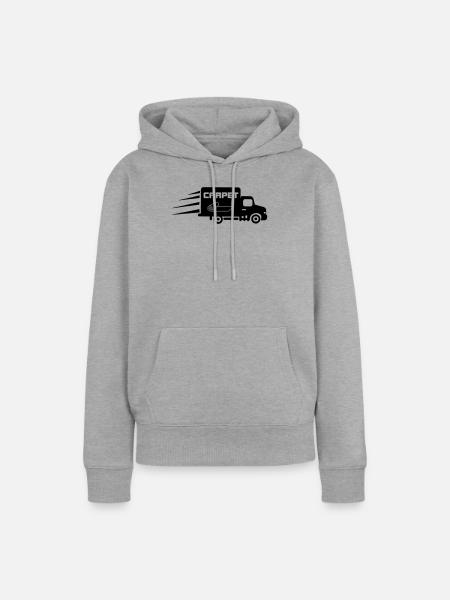 Teppichrollen Logo Auto - Frauen Premium Bio Hoodie - Grau meliert