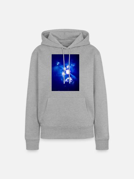 Sunshine - Frauen Premium Bio Hoodie - Grau meliert
