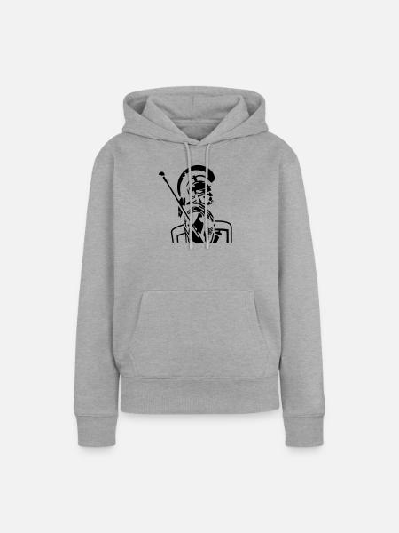Römer - Frauen Premium Bio Hoodie - Grau meliert