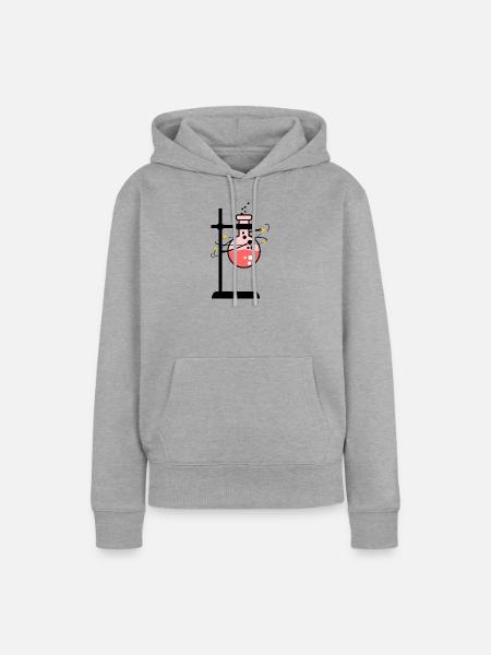 Mischen von Giften - Frauen Premium Bio Hoodie - Grau meliert