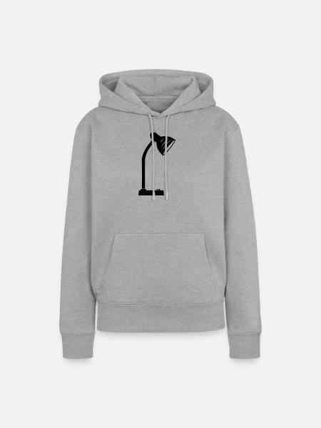 Beleuchtung Lampen Schreibtischlampe - Frauen Premium Bio Hoodie - Grau meliert