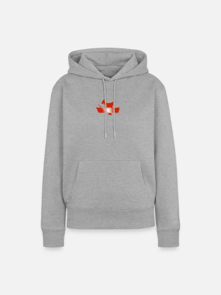 G.O.A.T. Ziege im Boot - Frauen Premium Bio Hoodie - Grau meliert