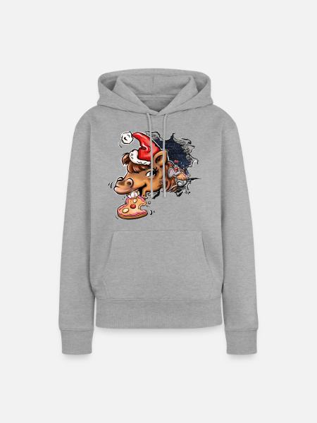 Bjarki und Dot - Lebkuchen - Frauen Premium Bio Hoodie - Grau meliert