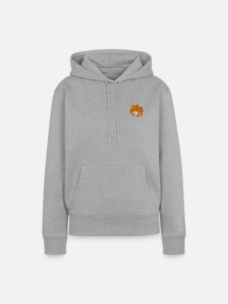 Pumuckl Stickdesign - Frauen Premium Bio Hoodie - Grau meliert