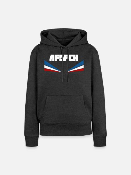 Rostock - Frauen Premium Bio Hoodie - Anthrazit meliert