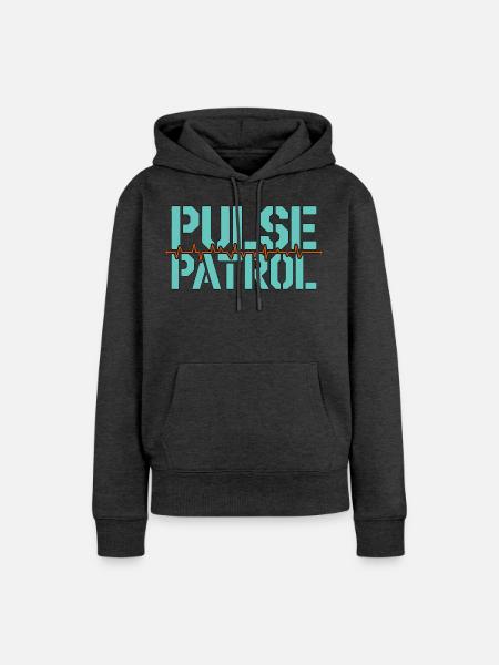 Cardiac Tech Pulse Patrol Pacemaker Technician - Frauen Premium Bio Hoodie - Anthrazit meliert