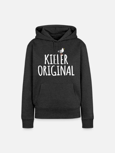 Kieler Original - Frauen Premium Bio Hoodie - Anthrazit meliert