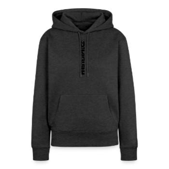 Masterpiece - Sweat à capuche Premium bio Femme - anthracite chiné - Devant - Selfina (174cm)