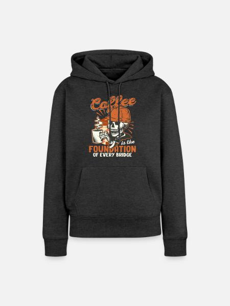 Militär Mechaniker - Frauen Premium Bio Hoodie - Anthrazit meliert