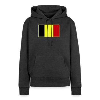 Anpassbare dreifarbige Flagge - Frauen Premium Bio Hoodie - Anthrazit meliert - Vorne - Selfina (174cm)