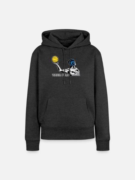 Wasserball Water Polo - Frauen Premium Bio Hoodie - Anthrazit meliert