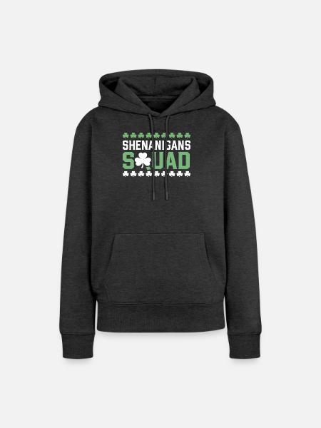 Shenanigans-Team Shamrock Tee - Frauen Premium Bio Hoodie - Anthrazit meliert