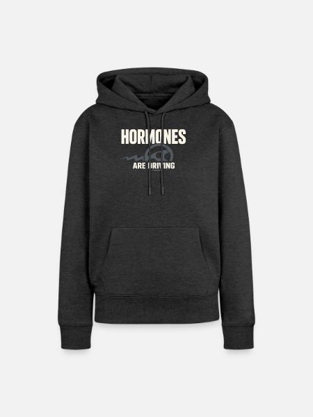 Perimenopause Humor Perimenopause - Frauen Premium Bio Hoodie - Anthrazit meliert