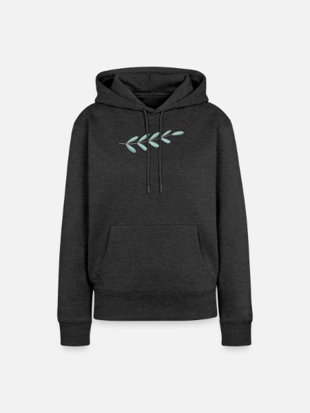 Zweig - Frauen Premium Bio Hoodie - Anthrazit meliert