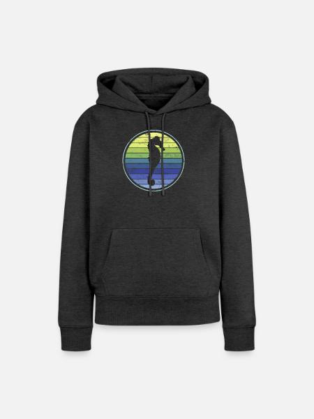 Seepferd Seepferdchen - Frauen Premium Bio Hoodie - Anthrazit meliert