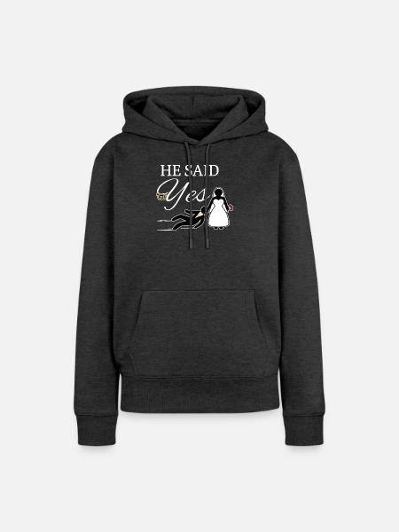 Junggeselle Junggesellin Hochzeitsfeier Party - Frauen Premium Bio Hoodie - Anthrazit meliert