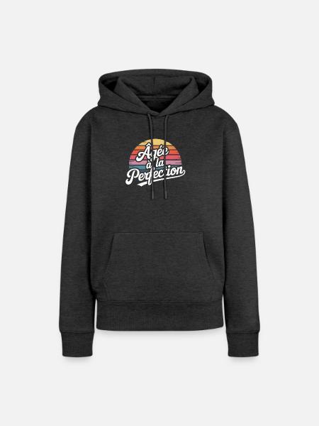 Bis zur Perfektion gereift - Frauen Premium Bio Hoodie - Anthrazit meliert