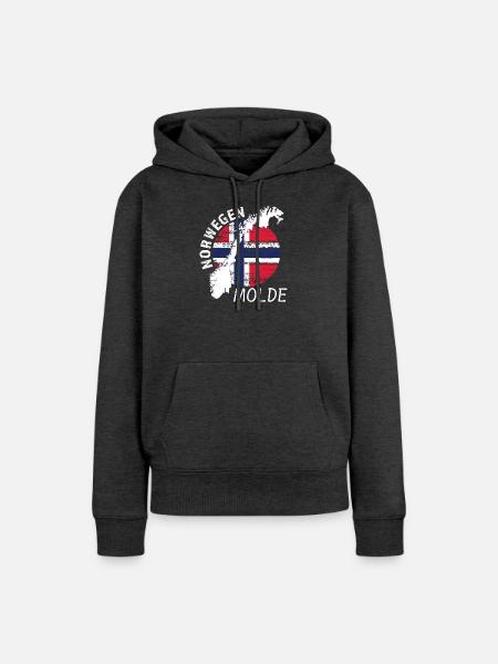 Molde - Frauen Premium Bio Hoodie - Anthrazit meliert