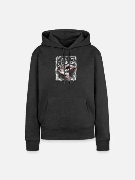 Calisthenics Skin - Frauen Premium Bio Hoodie - Anthrazit meliert