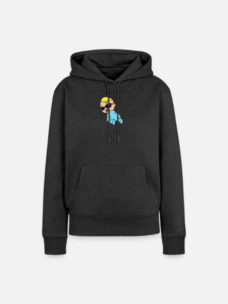 Baby - Frauen Premium Bio Hoodie - Anthrazit meliert