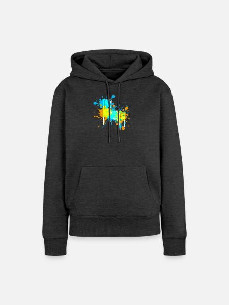Pinball - Frauen Premium Bio Hoodie - Anthrazit meliert
