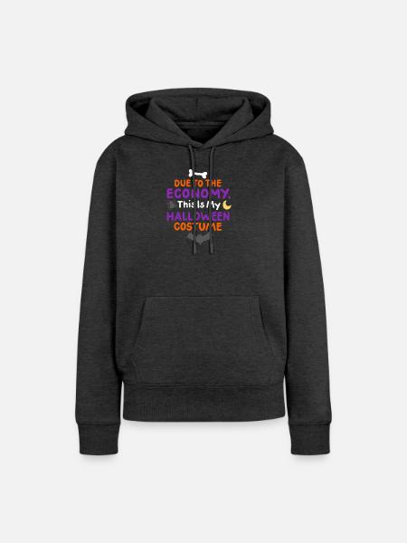 Halloweenkostüm - Frauen Premium Bio Hoodie - Anthrazit meliert