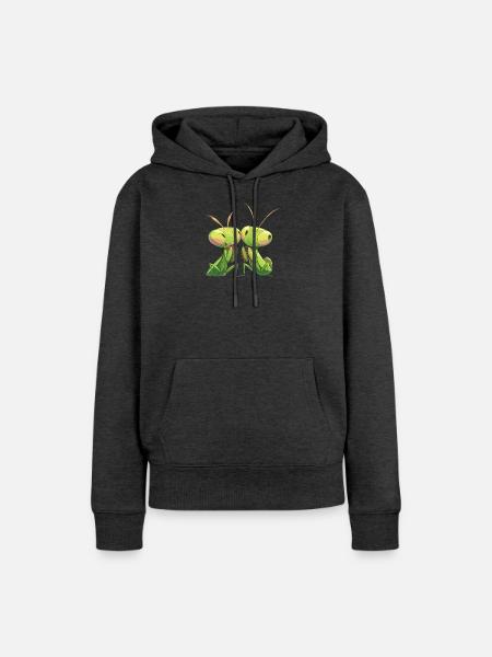 Gottesanbeterinnen Gottesanbeterin - Frauen Premium Bio Hoodie - Anthrazit meliert