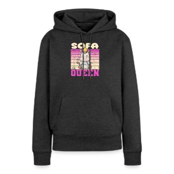 Contrôleur Gamer Animal - Sweat à capuche Premium bio Femme - anthracite chiné - Devant - Selfina (174cm)