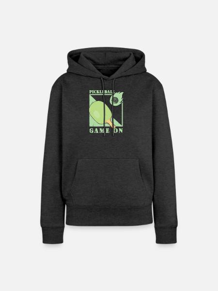 Pickleball Spieler - Frauen Premium Bio Hoodie - Anthrazit meliert