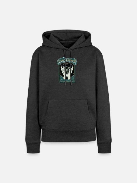 Cosmic World - Frauen Premium Bio Hoodie - Anthrazit meliert