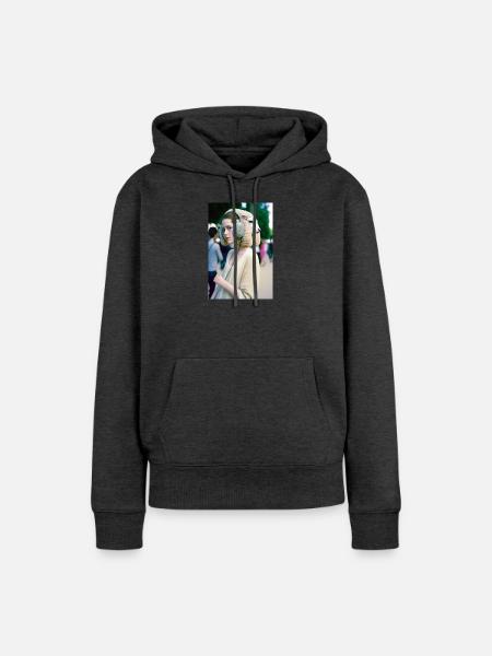 Anthropomorph 10 - Frauen Premium Bio Hoodie - Anthrazit meliert