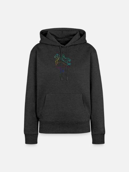 Stand Tall, Shine Bright - Frauen Premium Bio Hoodie - Anthrazit meliert