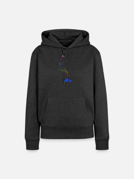 Pride Lifts You Up - Frauen Premium Bio Hoodie - Anthrazit meliert
