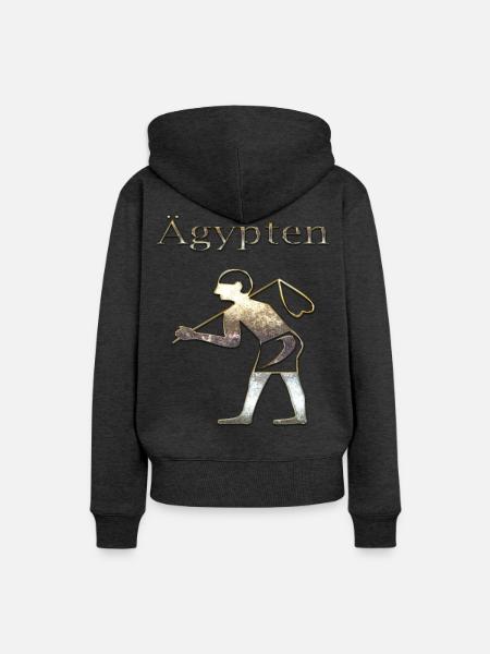 Ägypten 68 - Frauen Premium Bio Hoodie - Anthrazit meliert