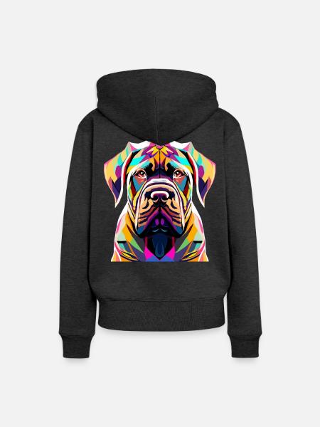 Carne Corso - Frauen Premium Bio Hoodie - Anthrazit meliert