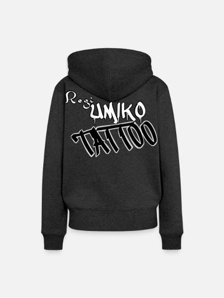 Regi Umiko Tattoo - Frauen Premium Bio Hoodie - Anthrazit meliert