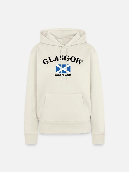 Glasgow, Schottland - Frauen Premium Bio Hoodie - Naturweiß